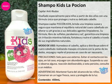 La Pocion Kit Niños Tratamiento Capilar + Shampoo La Pocion
