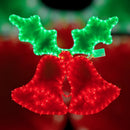 Campana Navideña Luz Led 60 Cm Rojo