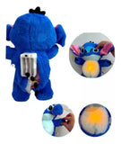 Stitch Juguete Que Respira, Alivia La Ansiedad Con Sonido Color Azul
