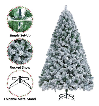 Yaheetech - Arbol De Pino Artificial De Navidad De 6 Pies, F