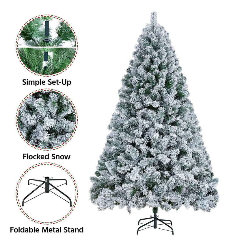 Yaheetech - Arbol De Pino Artificial De Navidad De 6 Pies, F