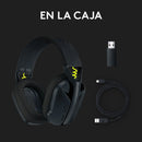 Auriculares Gamer G435 Logitech G Wireless Gaming Headset Color Negro/Amarillo fluorescente