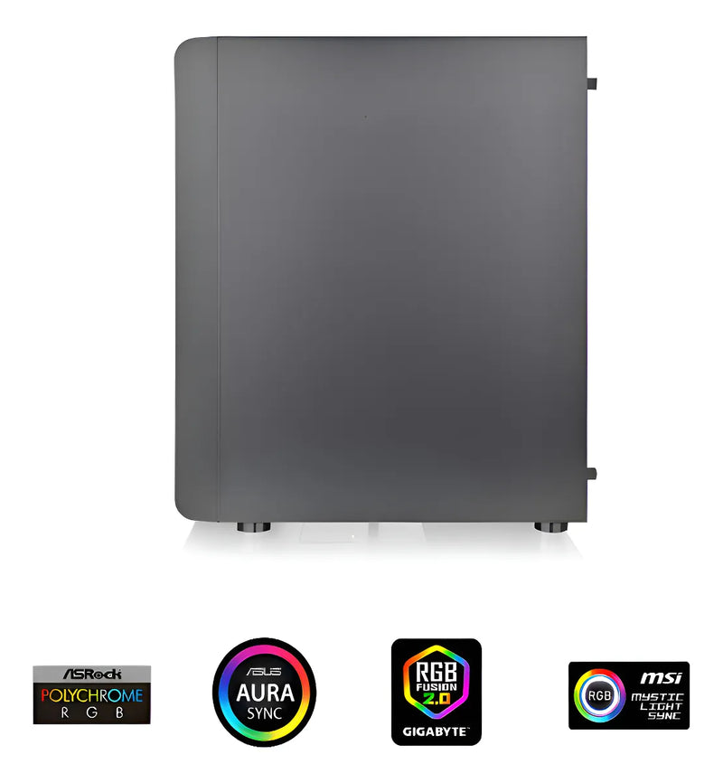 Gabinete Gamer Thermaltake S200 Tg Argb Black 3x120mm Rgb F