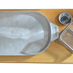 Tabla Para Churrasco Carnes Con Canastilla Nuevas Pino Liso Amarillo
