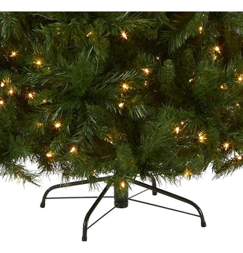 Árbol Artificial Preiluminado De 7.5 Ft - Efecto Realista