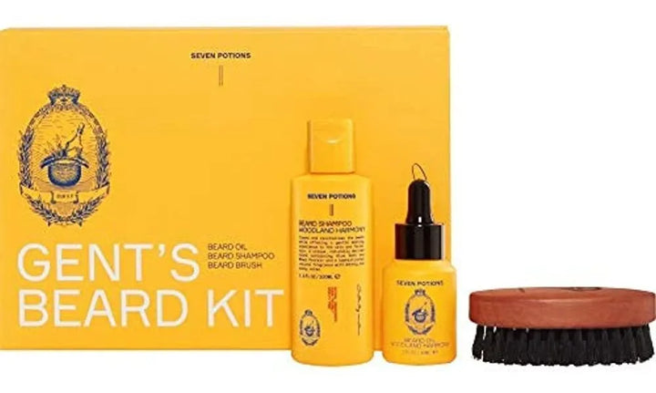 Siete Pociones Set Barba Barba Barba Champu De Aceite Y Cepi