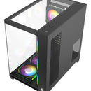 Chasis Gabinete Gamer Crystal Cube Xl Negro X7 Fan Argb