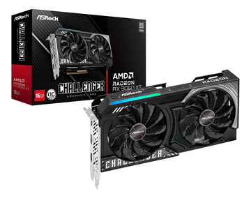 Tarjeta De Video Amd Asrock Challenger Oc Edition Radeon Rx 90 Series Rx 9060 Xt Rx9060xt-cl-16go Doble Fan 16 Gb Gddr6