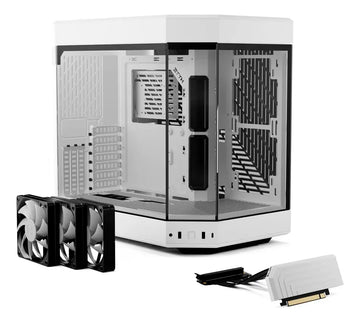 Chasis Gamer E-atx Hyte Y60 Blanco + 3 Fan + Riser Pci