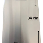 Tabla De Cortar Alimentos En Acero Inoxidable 23 Cm X 34cm Lisa Gris