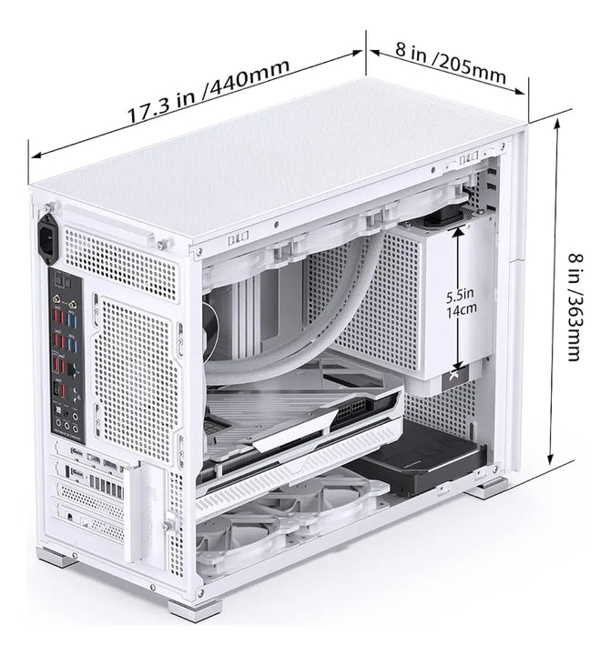 Caja Jonsbo D31 Mesh Sc Con Pantalla Y Soporte Rtx 4090