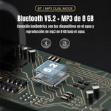 Audifonos Conduccion Osea Bluetooth Microfono Natacion Ipx8 Negro