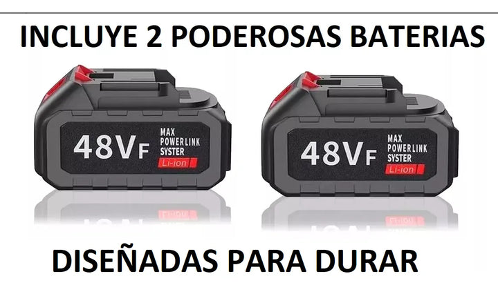 Guadaña Inalambrica Cortacesped Pasto Tres Baterias + Regalo Rojo Verde O Naranja