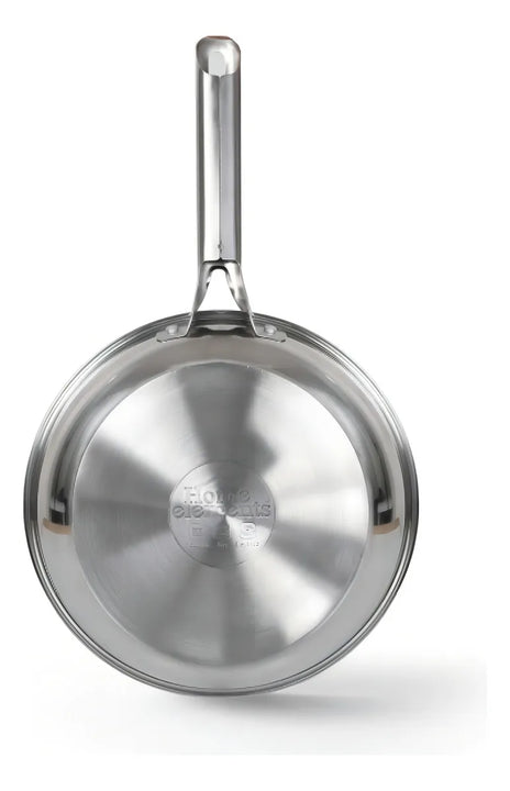 Sarten Home Elements 26 Cm En Acero Inoxidable Color Plateado