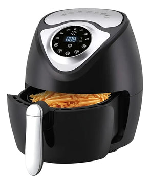 Freidora Sin Aceite Air Fryer Digital Swisshome 12 Litros Negro