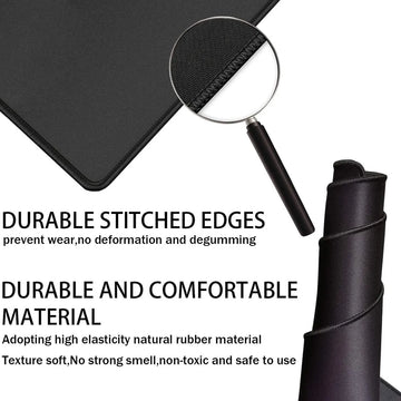 Mouse Pad Xxl 800x400mm Negro