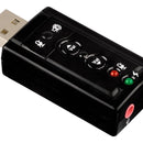 Tarjeta De Sonido Usb 7.1 Con Control De Volumen En Empaque