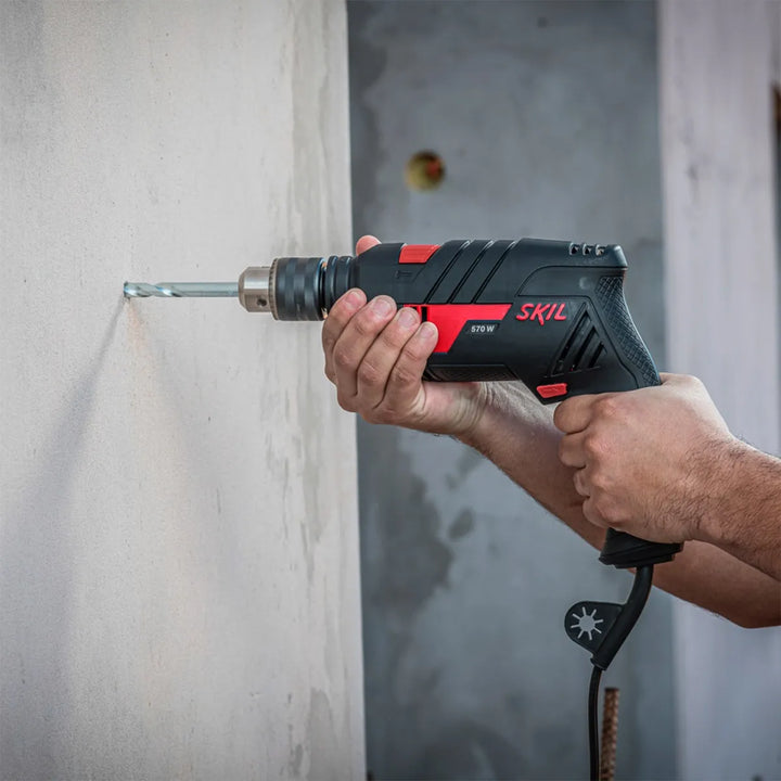 Taladro Percut 1/2 570w 6555 + Mini Pulidora 700w 9002 Skil - Negro