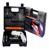 Destornillador Inalámbrico Eléctrico Recargable 47 Piezas - Gris