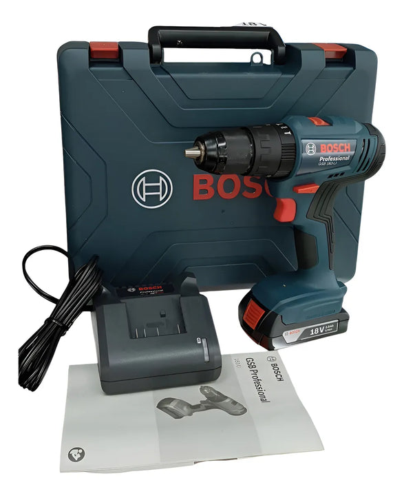 Taladro Inalambrico 18 Voltios Marca Bosch Gsb183li - Azul Oscuro