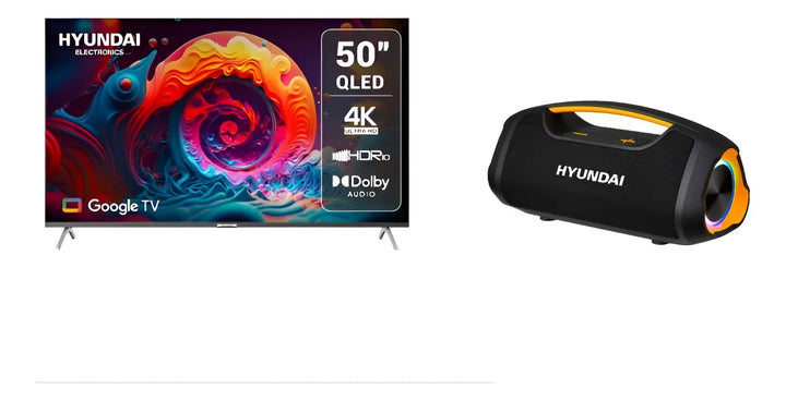 Televisor 50 Pulgadas Qled Google Tv + Parlante Bluetooth
