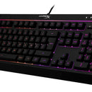Teclado gamer HyperX Alloy QWERTY Membrana español latinoamérica color negro con luz RGB