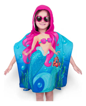 Toalla Poncho Con Capucha Para Ninos