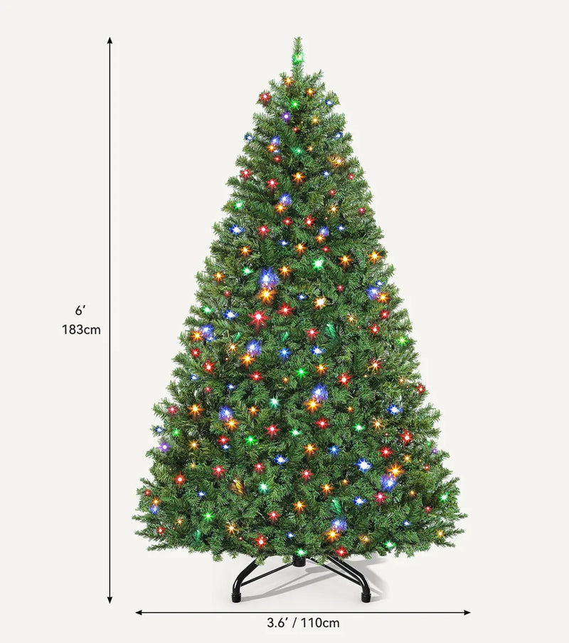 Dwvo Arbol De Navidad Artificial Preiluminado De 6 Pies, Arb