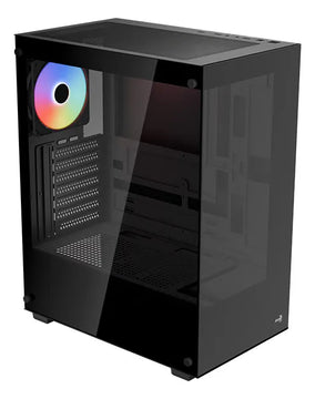 Chasis Gabinete Caja Gamer Aerocool Pivot Argb Color Negro