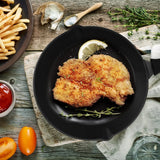 Juego De Sartenes De Hierro Fundido Presazonado De 3 Piezas