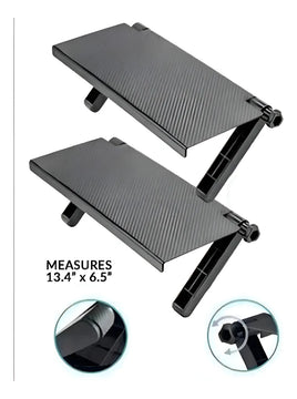 Soporte Plegable Para Decodificador Parte Superior Tv Color Negro