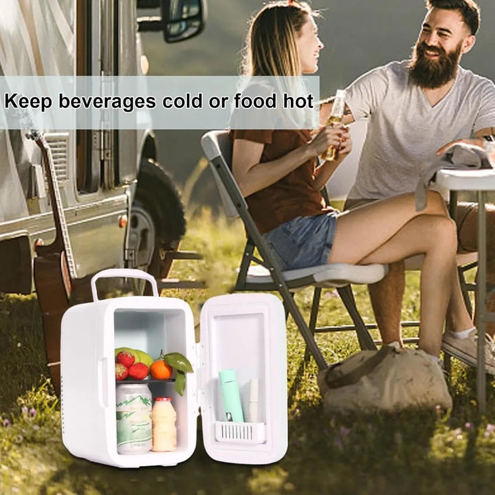 Mini Refrigerador Para Carro, Frio O Caliente Blanco