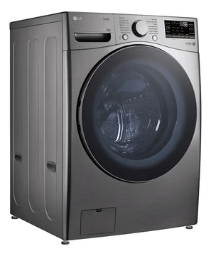 Lavadora Lg Carga Frontal 22 Kg 6 Motion Dd Thinq Plata Plateado