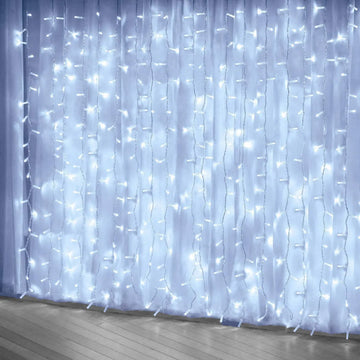 Luces Navidenas Led De Cortina, 200 Luces, Impermeables