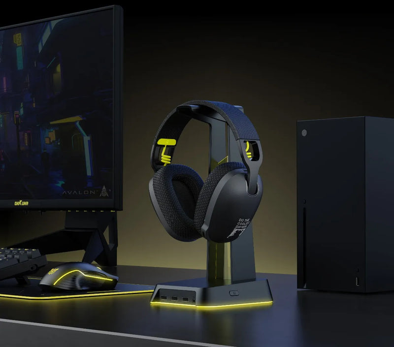 Auriculares inalámbricos para juegos Onikuma B2 con conexión USB y Bluetooth, color negro