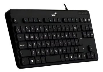 Teclado Compacto Usb Genius Luxemate 110 Español Color Del Teclado Negro