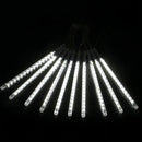 Serie Navideña Led 8 Tubos 50cm Meteoro 160 Luces Blanco