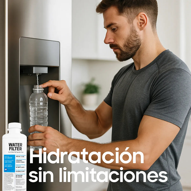 Filtro Agua Compatible Con Samsung Reemplazo Refrigerador X3