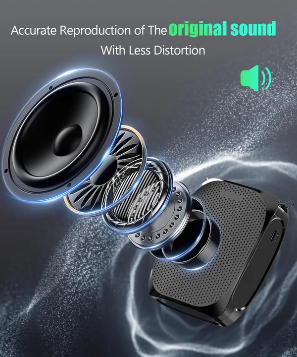 Amplificador De Voz Portátil Recargable Para Profesores Y Gu