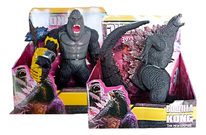 Set Muñecos Figuras Godzilla King Kong 18cm Juguete 2024 Pqñ