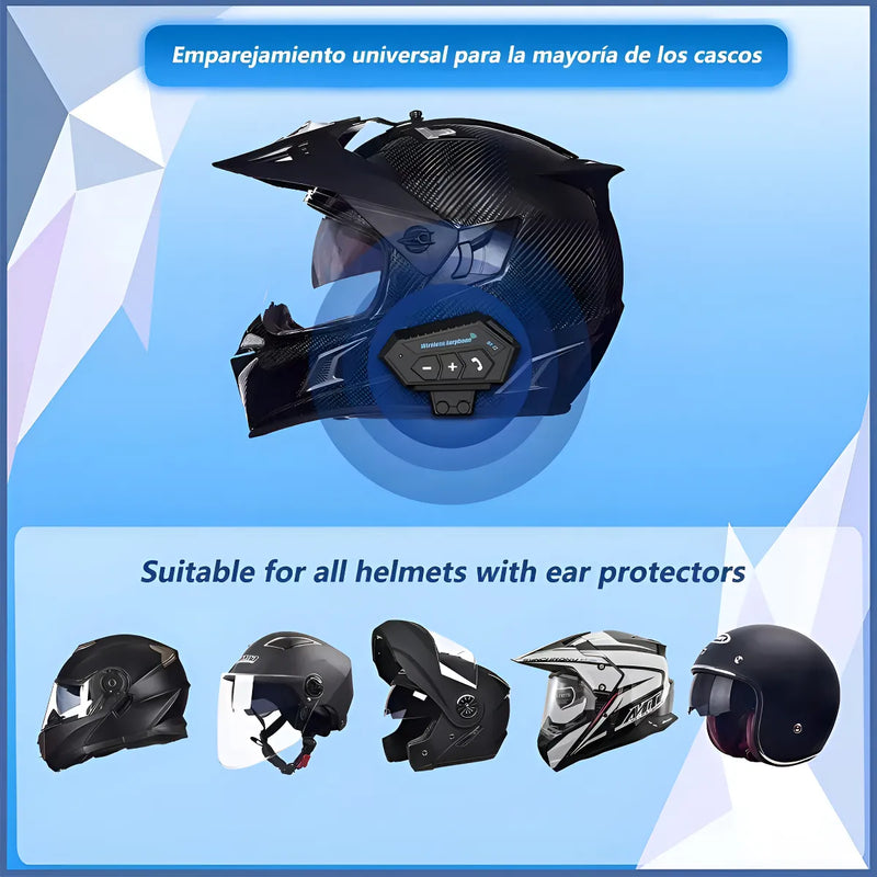 Auriculares Bluetooth 5.0 Cool Helmet Con Micrófono