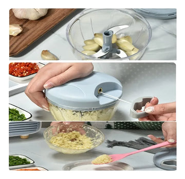 Picador De Verduras Manual Cortador De Verduras Azul