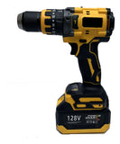 Taladro Inalámbrico Motor Brusslesh 80n.m 2b 500w Amarillo 60hz