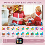 Reloj Inteligente Para Niños Con 16 Juegos Smartwatch Rosa Negro