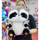 Mapache De Peluche Importado Tierno Y Suave 40cm Gris