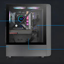 Gabinete Gamer Thermaltake S200 Tg Argb Black 3x120mm Rgb F