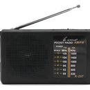 Radio Portatil Mini Am Fm Parlante Auriculares A Pilas Color Negro
