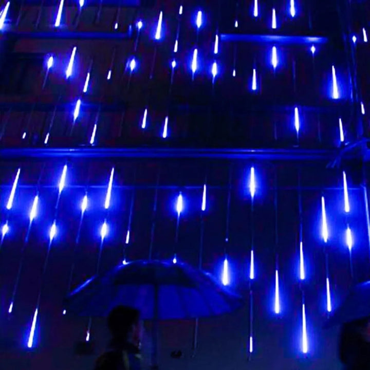 Set 2 Extensiones 10 Tubos Con Luces Navideñas Led Qishi