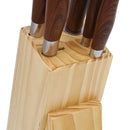 Bloque Cuchillos Imusa Talent Madera 4 Cuchillos + Afilador Color Marrón