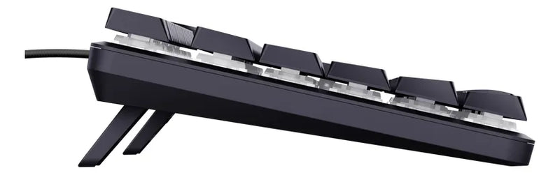 Teclado Gamer Trust Gxt 866 Torix Mecanico Rgb Teclado Negro Idioma Español Latinoamérica